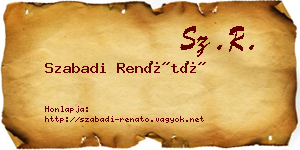 Szabadi Renátó névjegykártya